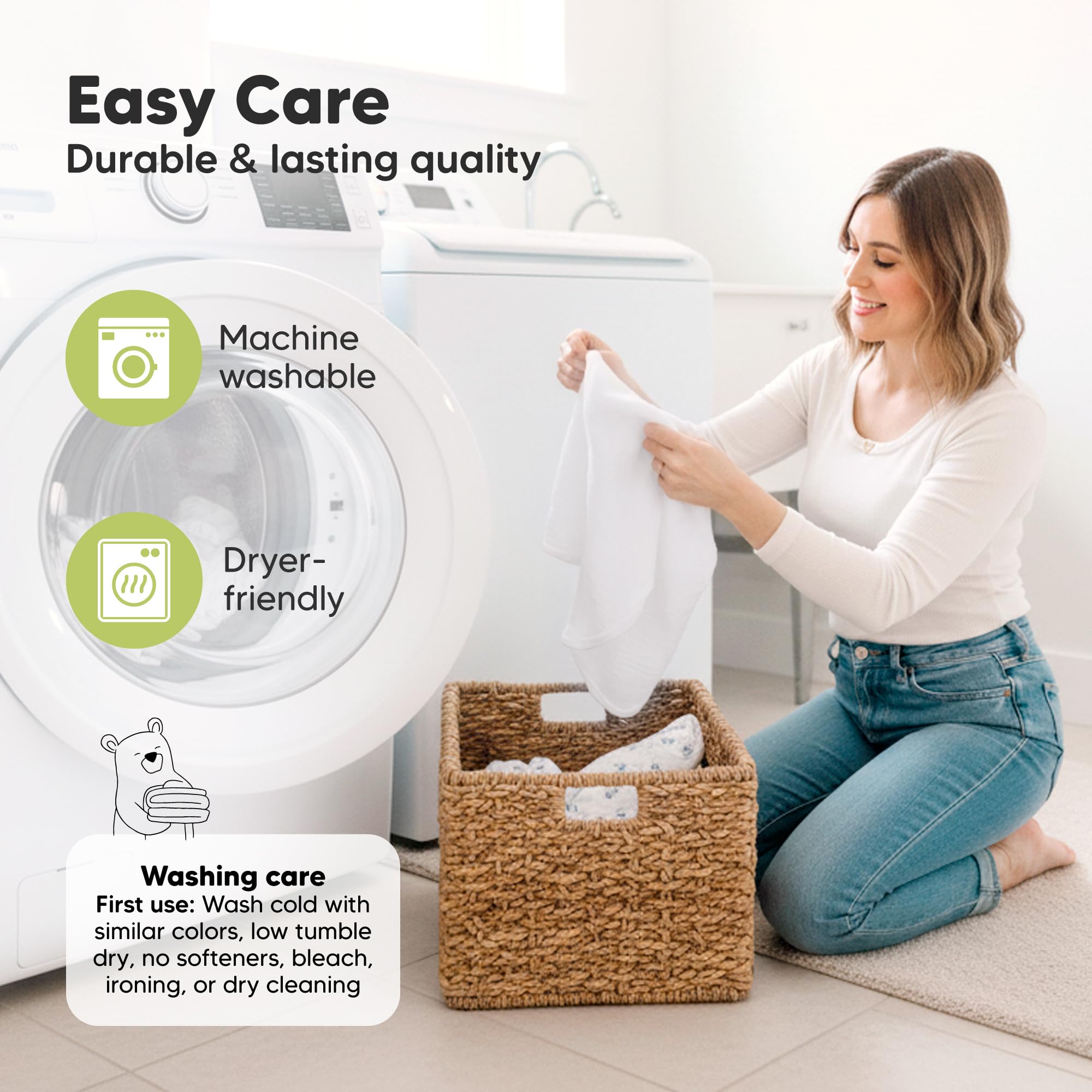 3 Piezas Sacos De Dormir Con Cremallera Para Bebé – Saco De Dormir Para Recién Nacidos De 0 a 3 Meses, Pañal Para Recién Nacidos, Pañales Para Bebés Fáciles De Cambiar, Mantas Para Guardería (Aspire)