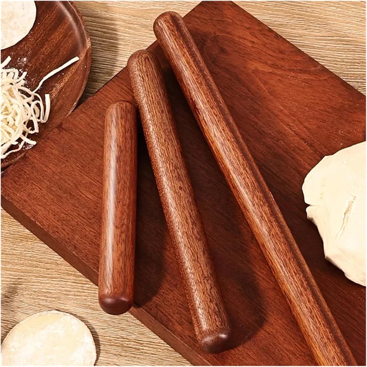Real Wood Cherry Rolling Pin Baking Home Use Dumpling Skin Stick(60cm)
