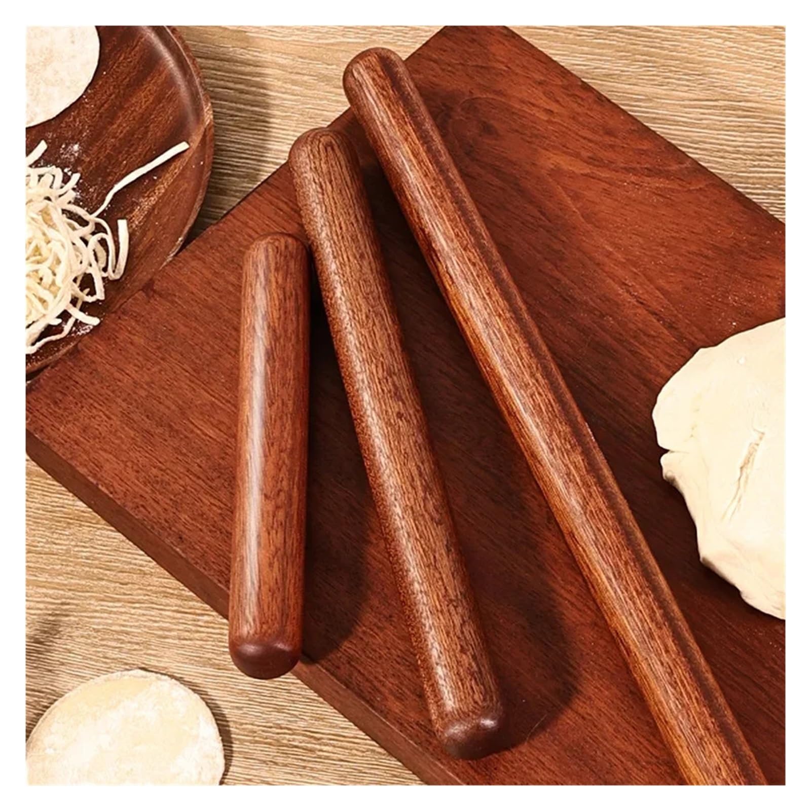 Mattarello in legno for cottura domestica, bastoncino for gnocchi(30cm)