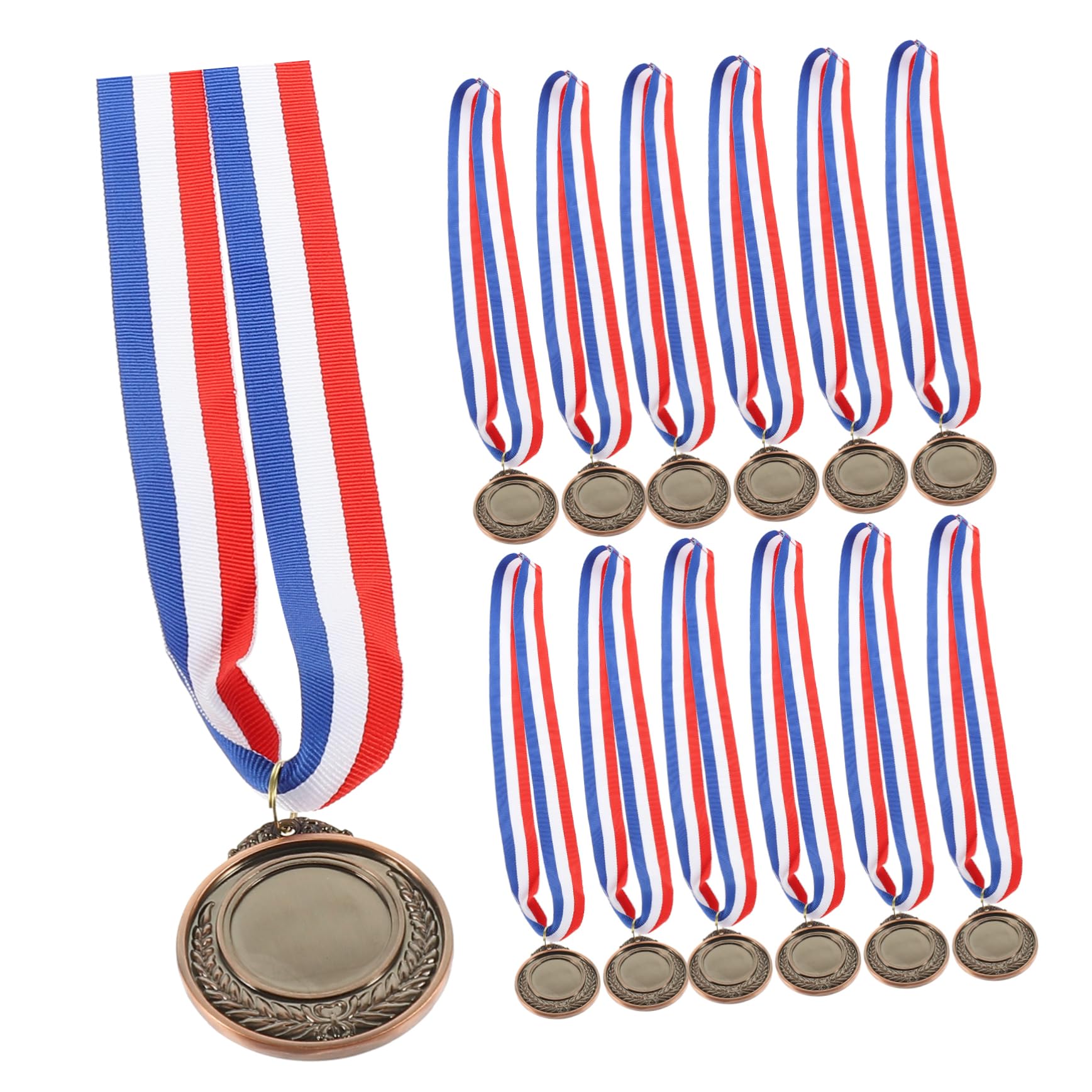 UKCOCO Medallas de Metal en Blanco para Competición y Premios, 24 Piezas