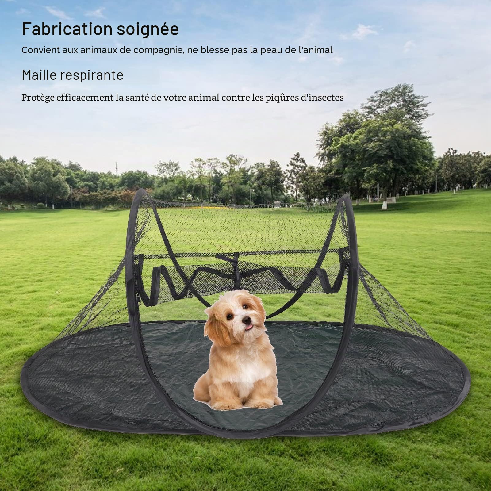 Qcwwy Mini Tente de Jeu pour Chat Enclos Extérieur pour Animal de Compagnie pour Chien de Chat avec Respirante, Tente pour Chat Spacieuse et Portable, Parc pour Chat Intérieur