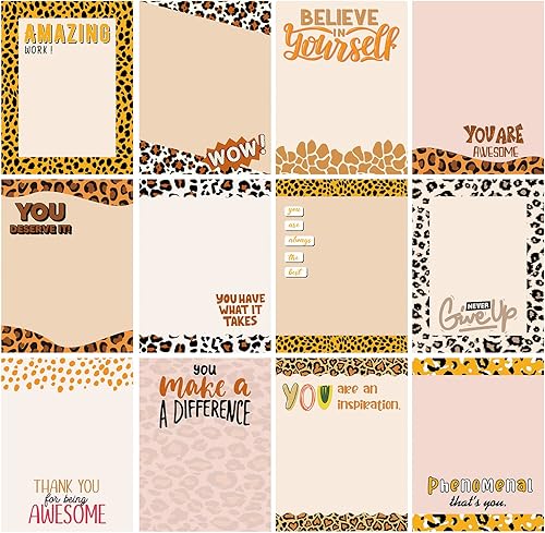 Vista 10 de 12 piezas de blocs de notas adhesivas motivadoras 3" x 4" Notas adhesivas para educadores inspiradoras, blocs de notas autoadhesivas divertidas