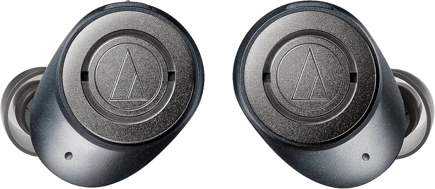 Audio-Technica ATH-ANC300TW QuietPoint Wireless Active Noise-Cancelling in-Ear Headphones, Black - Thumbnail 4