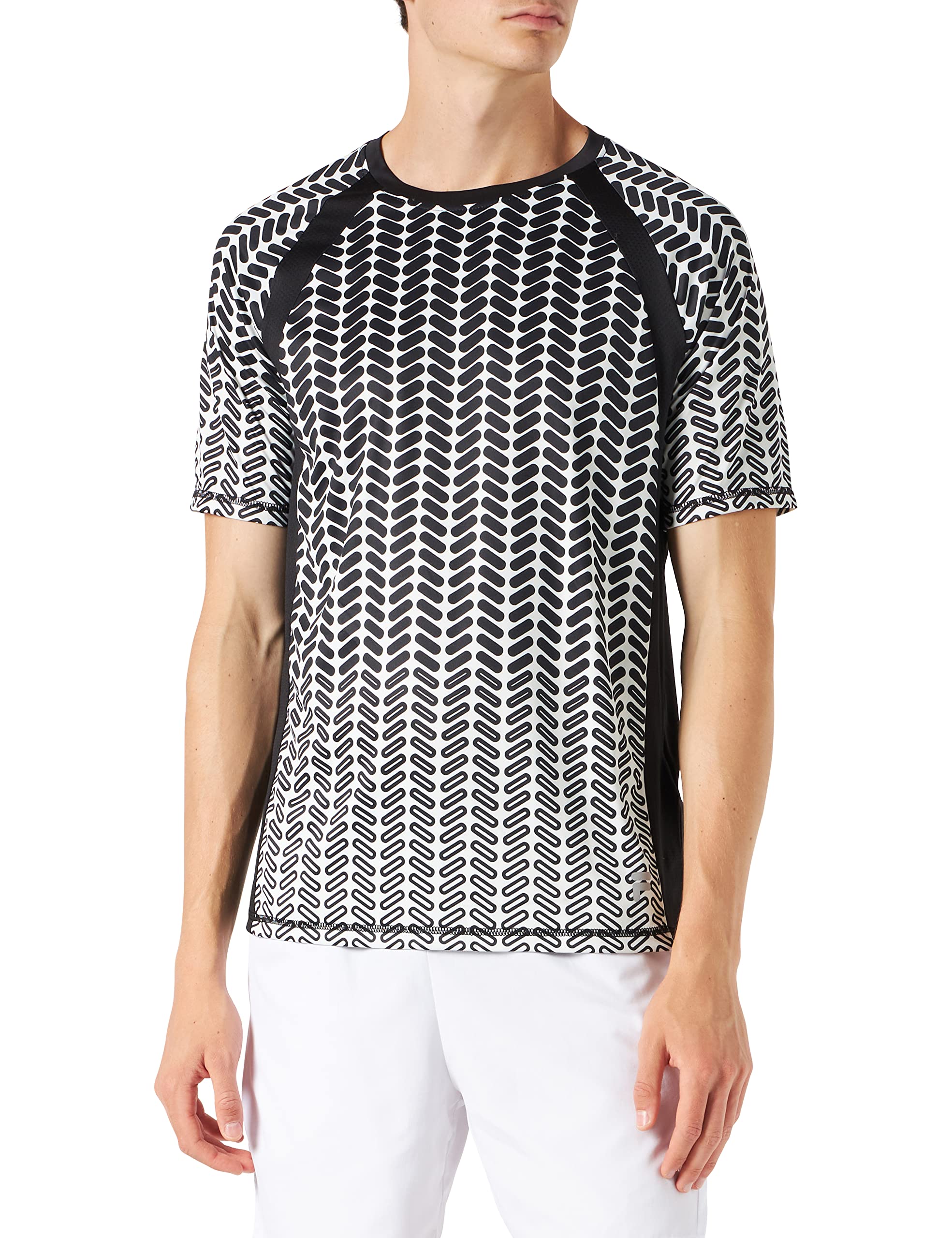 FILA Herren RADVILLE Raglan Tee T-Shirt, Egret Fade AOP, M