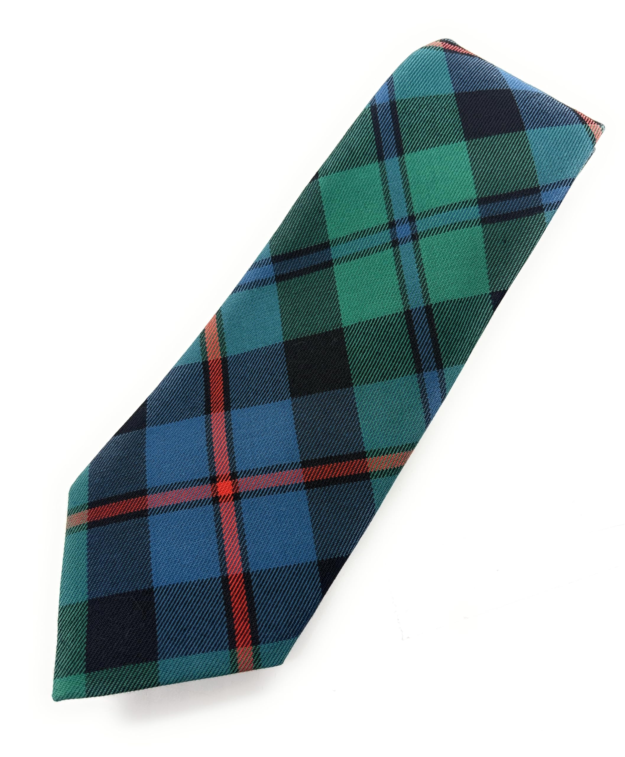 Scottish Tartan Necktie, Traditional Clan Pattern, Made in Scotland, Multiple Tartans Available (Campbell of Cawdor Ancient)