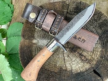 【昌之作】鍛冶屋豊国 土佐アウトドア剣鉈　日曜限定値下げ Amazon.co.jp: 土佐アウトドア剣鉈120 日立青紙2号鋼 黒槌目