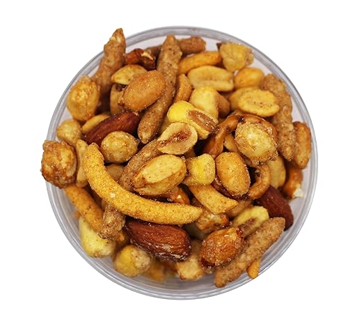 Miniatura 4 de RESNACK Original Bar Mix  Cacahuetes picantes, palitos de maíz, palitos de sésamo, mini pretzels, almendras ahumadas  Mezcla de aperitivos, Kosher,