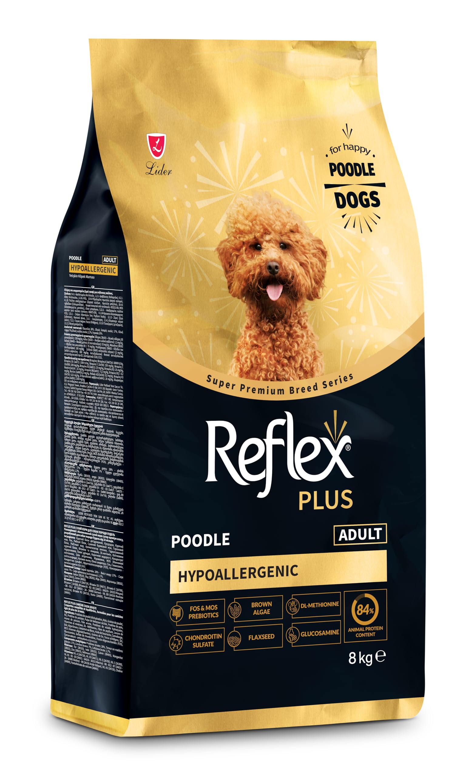 REFLEX PLUS Poodle Yetişkin Köpek Maması 8 KG