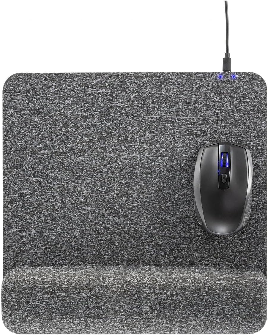 Allsop PowerTrack Plush Wireless Charging Mousepad
