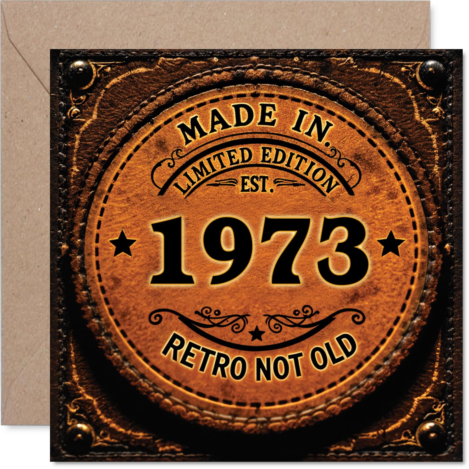 53rd Birthday Card for Men Women - Retro Not Old - Happy 53 Birthday Cards for Brother Nanny Nan Colleague Dad Neighbour, 145mm Bday Greeting Cards