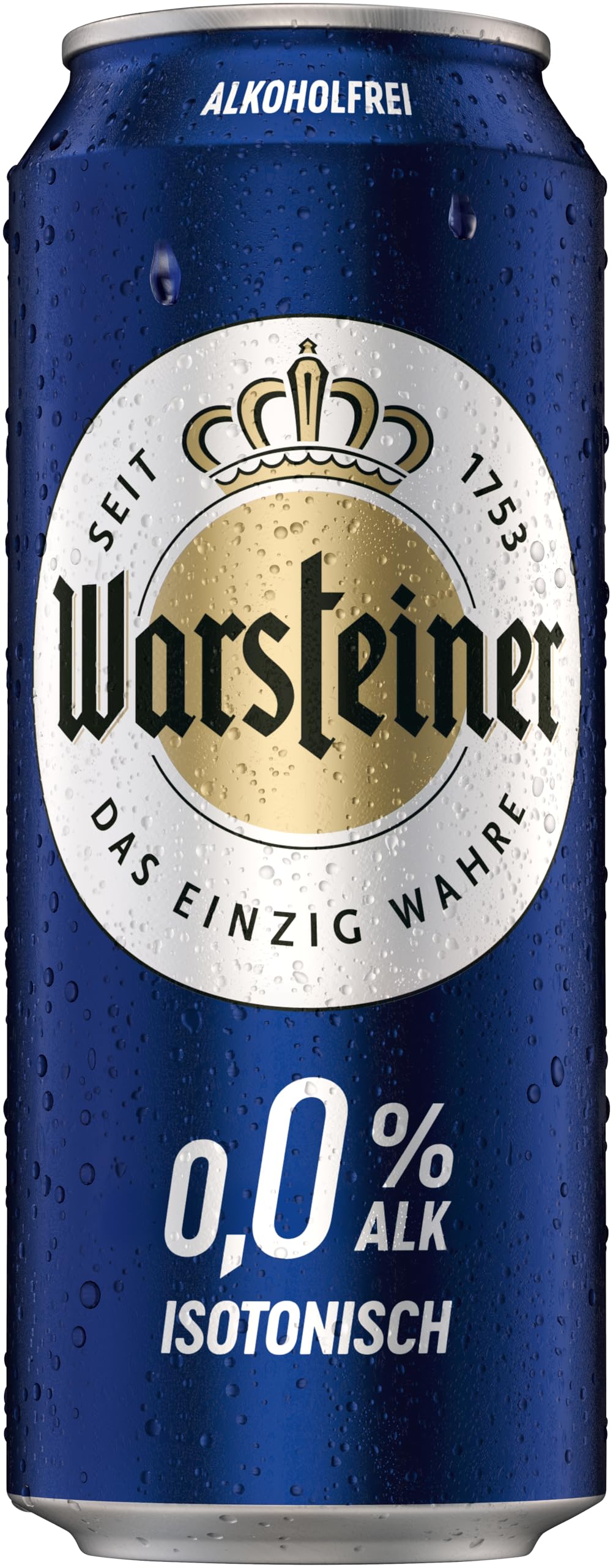 Warsteiner Pilsener Alkoholfrei 0,0%, Dosenbier EINWEG, isotonisches Pils Bier, (24 x 0.5 l)