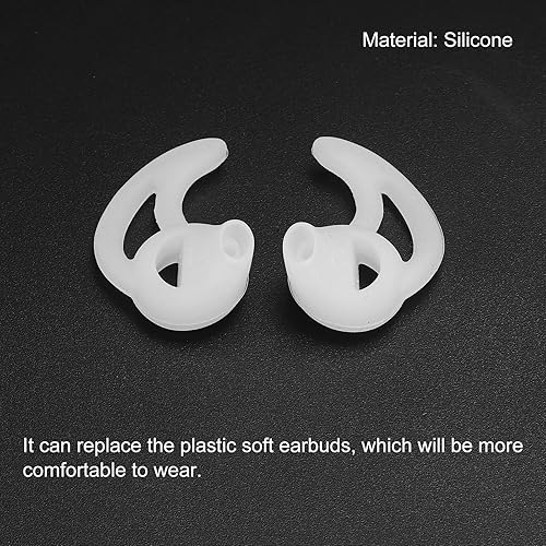 Miniatura 4 de MECCANIXITY Auriculares de silicona para auriculares de radio bidireccional, puntas de repuesto para auriculares de tubo de bobina (2 pares de