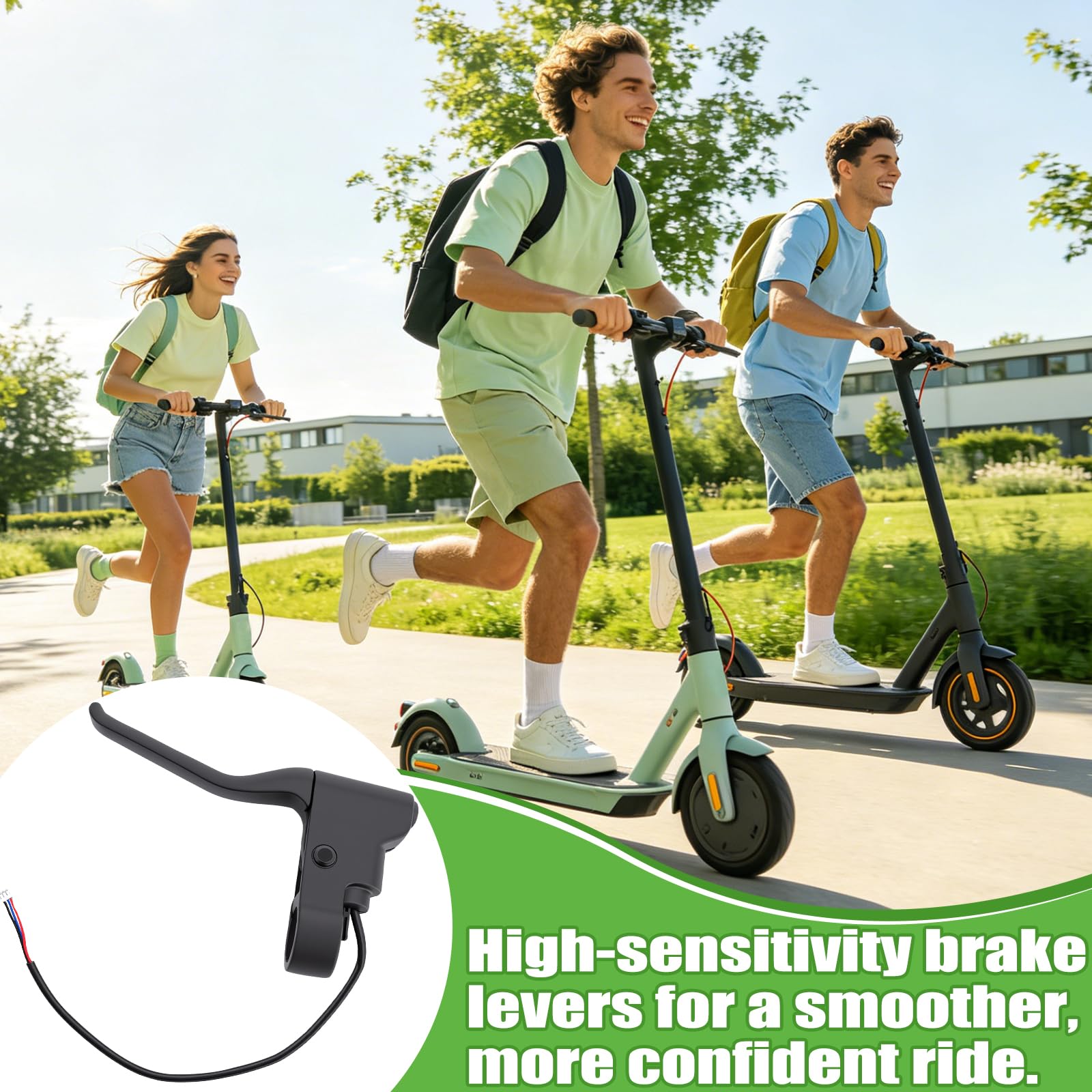 Poweka Leva Freno Anteriore di Ricambio Compatibile con Xiao-mi 1S / M365 / PRO Scooter Elettrico, Maniglia del Freno di Ricambio