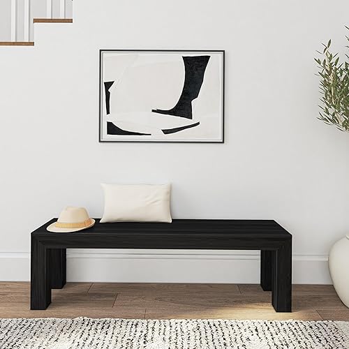 Miniatura 4 de Plank+Beam Banco de comedor de 60 pulgadas para comedor, banco para mesa de 72 pulgadas, asiento de comedor, banco de madera al aire libre, banco de