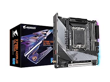 GIGABYTE Z790I Aorus Ultra (Lga 1700/ Intel/ Z790/ Mini ITX / DDR5/ Dual M.2/ Pcie 5.0/ USB 3.2 Gen2X2 Type-C/Intel Killer Wi-Fi 6E/ Intel 2.5GBe Lan/Q-Flash Plus/Motherboard)