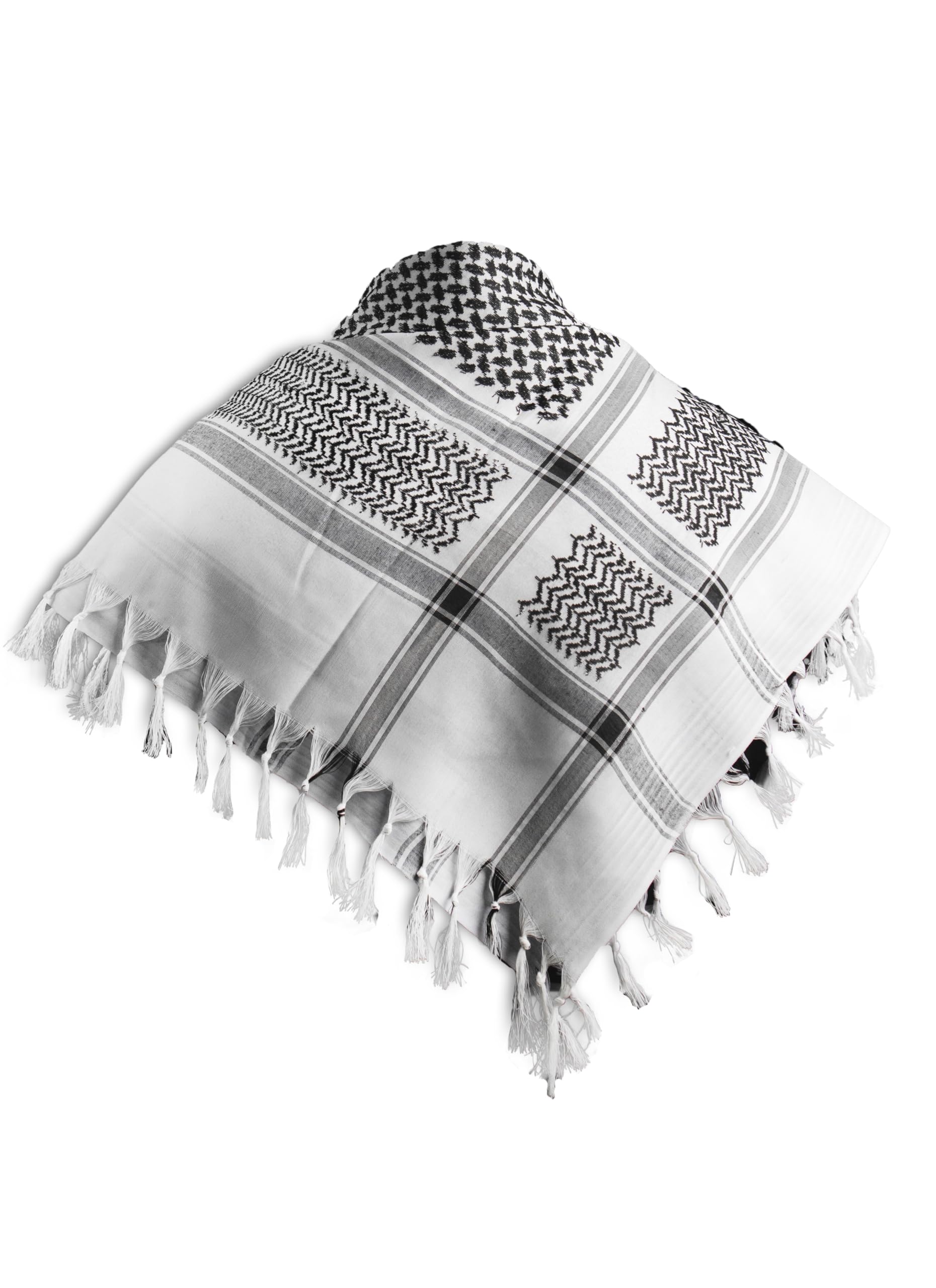 h7 haven Palestinian Arabic Traditional Scarf for Men Women black and white shemagh head wrap | Muslim Islamic Wear-picture-33