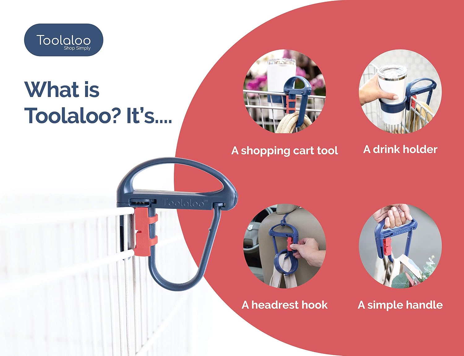 Onе-Dау Sаlе: Uр tо 40% оƒƒ Toolaloo Multi-Functional Shopping Tool - Grocery Bag Organizer, Headrest Hook, Shopping Cart Cup Holder, and Bag Handle - Remember Your Reusable Bags - Shop Simply with Toolaloo Nеw Dеаl Toolaloo Multi-Functional Shopping Tool - Grocery Bag Organizer, Headrest Hook, Shopping Cart Cup Holder, and Bag Handle - Remember Your Reusable Bags - Shop Simply with Toolaloo