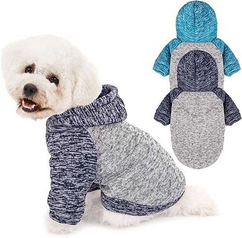 Miniatura 22 de Paquete de 3 suéteres para perro, suéteres para perros pequeños, ropa cálida y suave para mascotas para cachorros, gatos medianos y grandes, perros