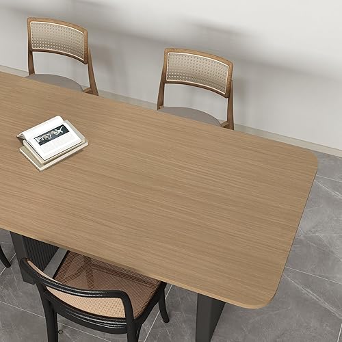 Miniatura 8 de Papel de contacto de madera clara de 16 x 354 pulgadas, sin burbujas, autoadhesivo, para despegar y pegar, rollo decorativo grueso para cubrir