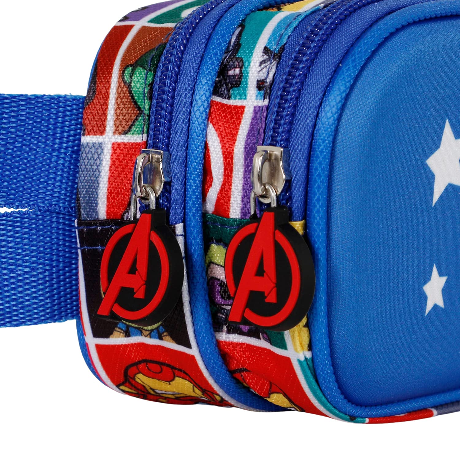 Marvel Captain America Punch-3D Double Pencil Case, Blue, 22 x 9.5 cm - Image 2