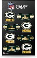 Vista 34 de Rico Industries NFL Footbal Peel & Stick Temporary Tattoos - Eye Black - Game Day Approved!