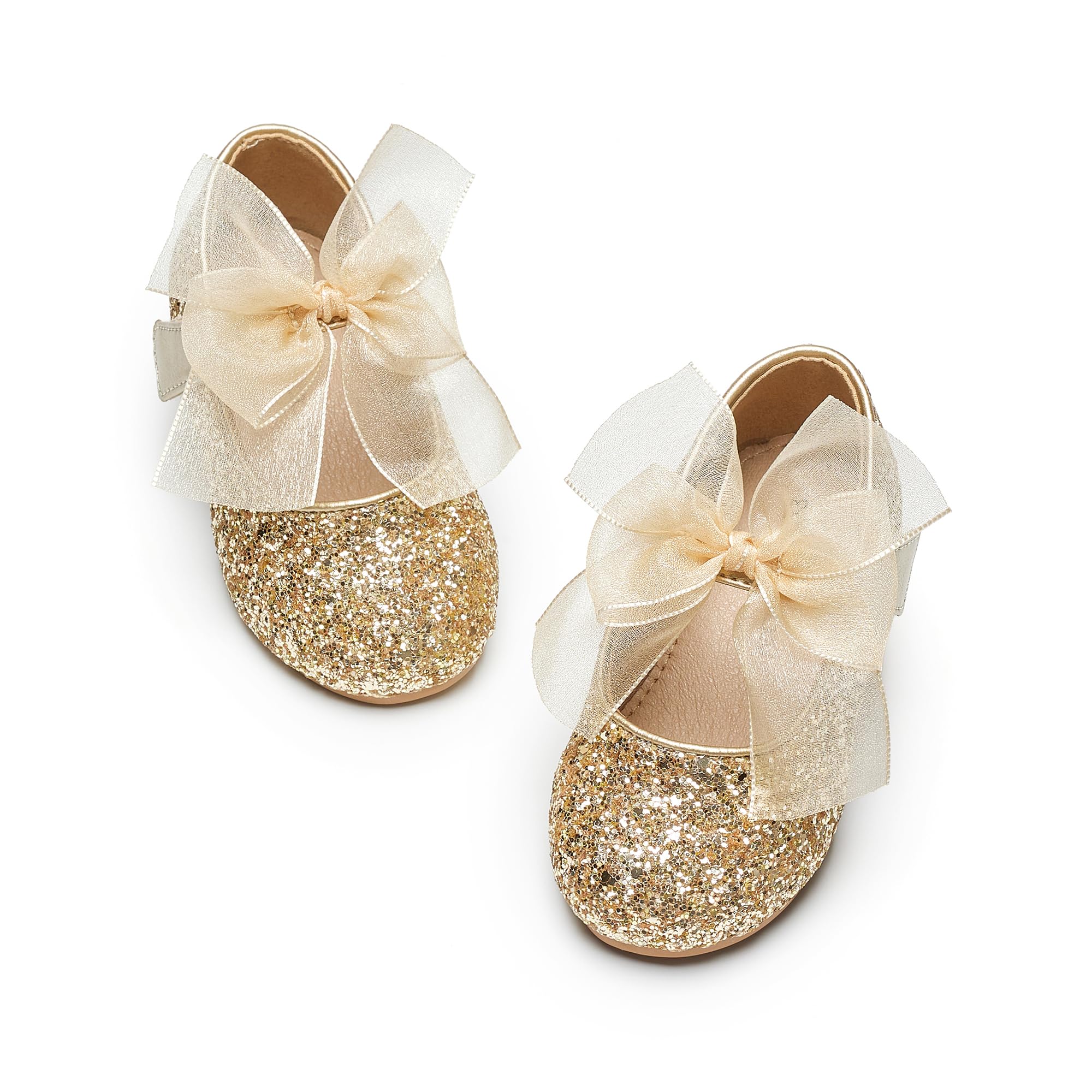 Kiderence Little Toddler Girls Dress Shoes Ballerina Ballet Flats Kids Mary Janes