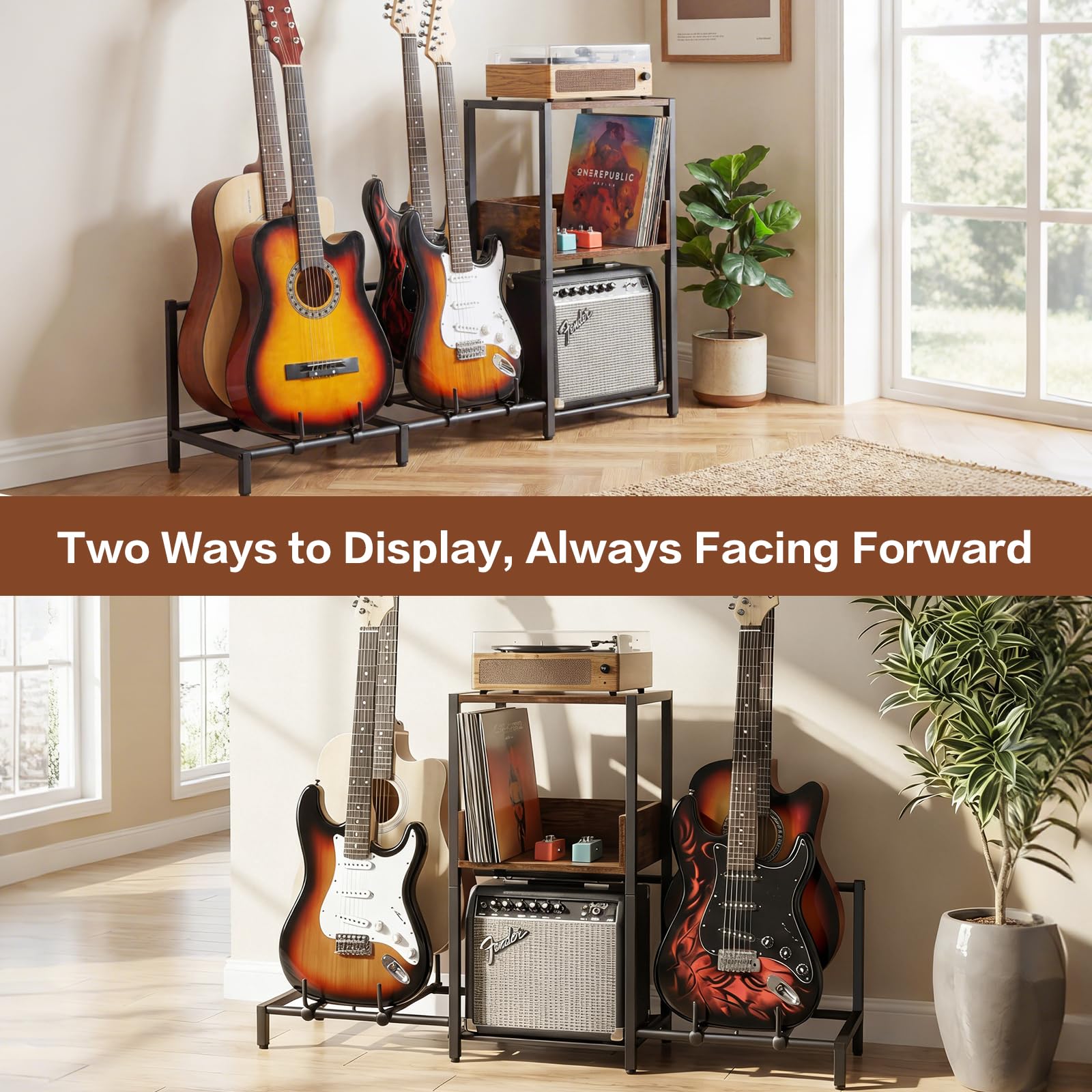 Amazon.co.jp: Bikoney ギタースタンド 4段 アコースティック、エレキ