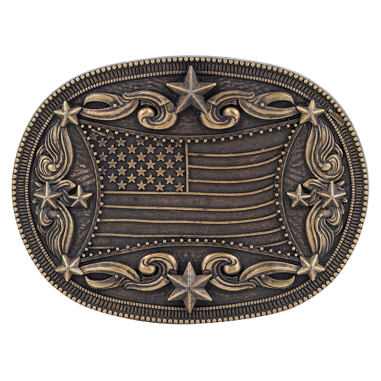 Western Cowboy Vintage Rodeo Cross Prayer Horse Belt Buckle Men