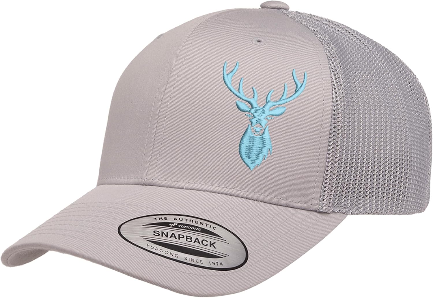 Embroidered Deer Hunting Trucker Hat for Men & Women – Adjustable Mesh Back Snapback Cap, Country Outdoor Hat