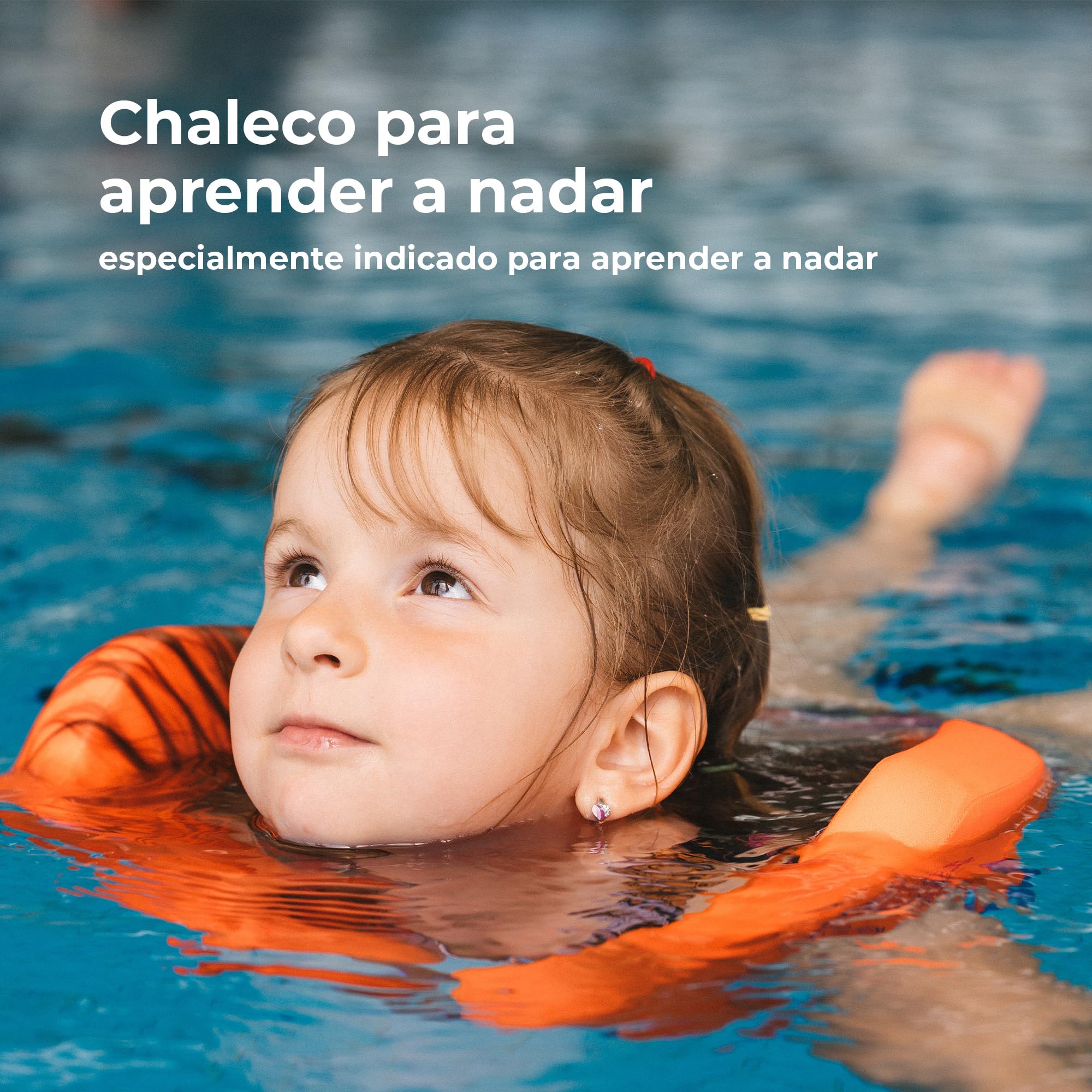 Chaleco Salvavidas Flipper SwimSafe 1400 para Niños 11-30 kg, Espuma, Ajustable
