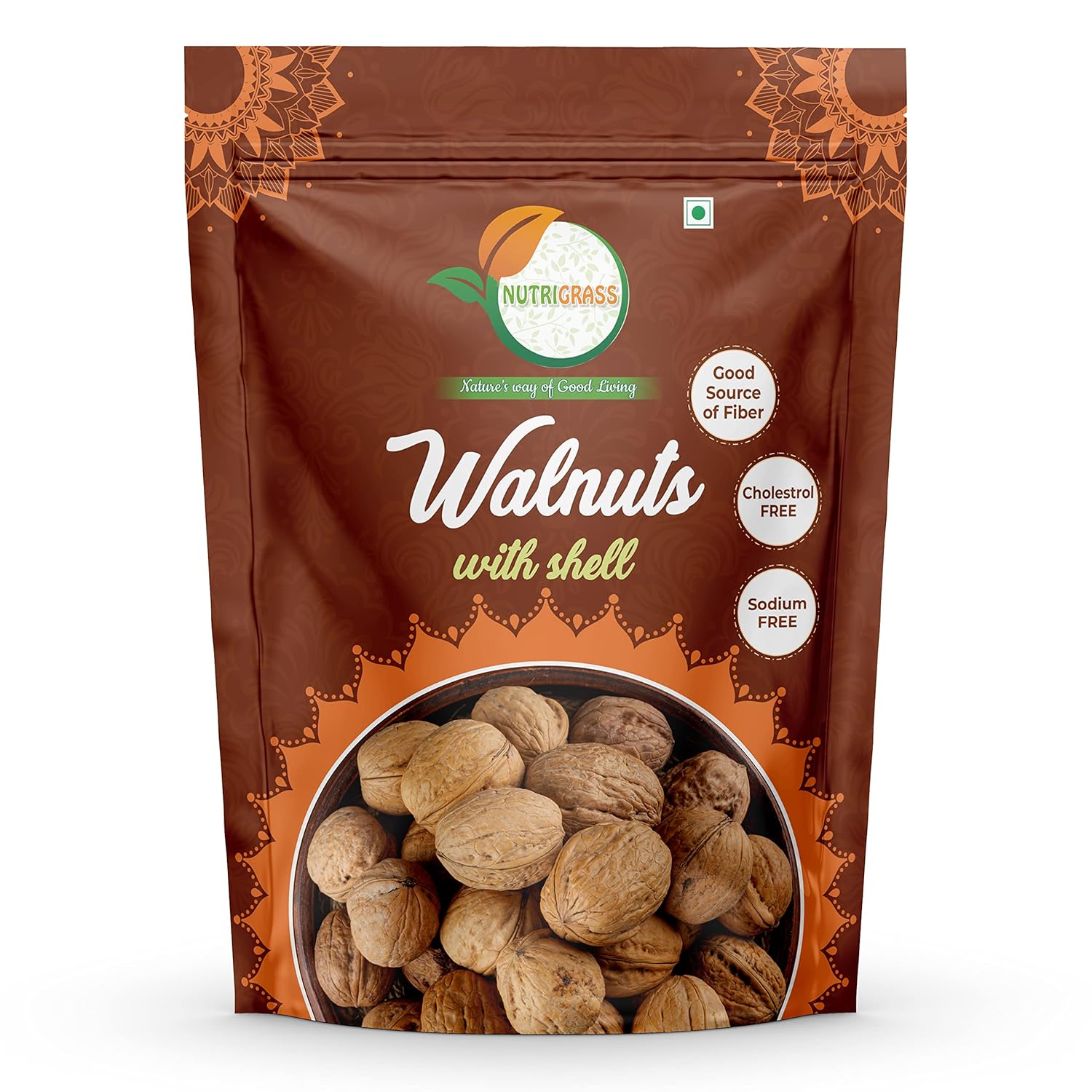 NUTRIGRASS 100 Pure Premium Raw California Inshell Walnuts, Latest