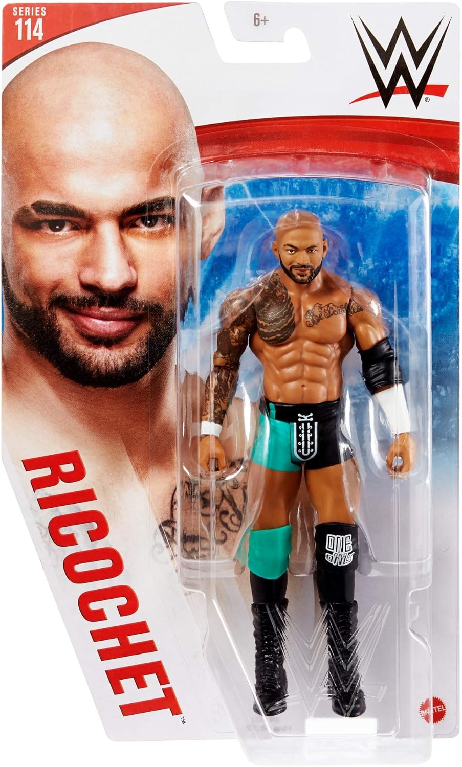 WWE Ricochet Action Figure, Posable 6-in Collectible for Ages 6 Years Old & Up