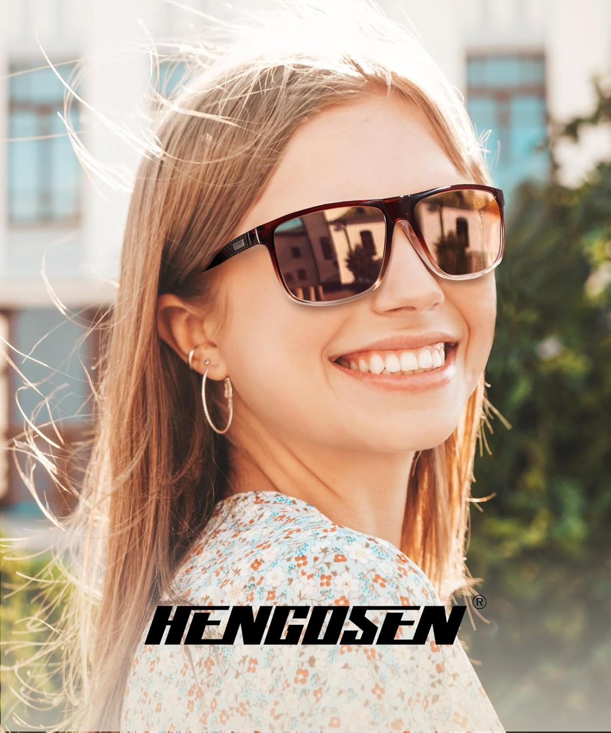 HENGOSEN Sunglasses-for-Men Polarized Mens Sunglasses: Retro Sun glasses with UV Protection for Driving Fishing - Image 2