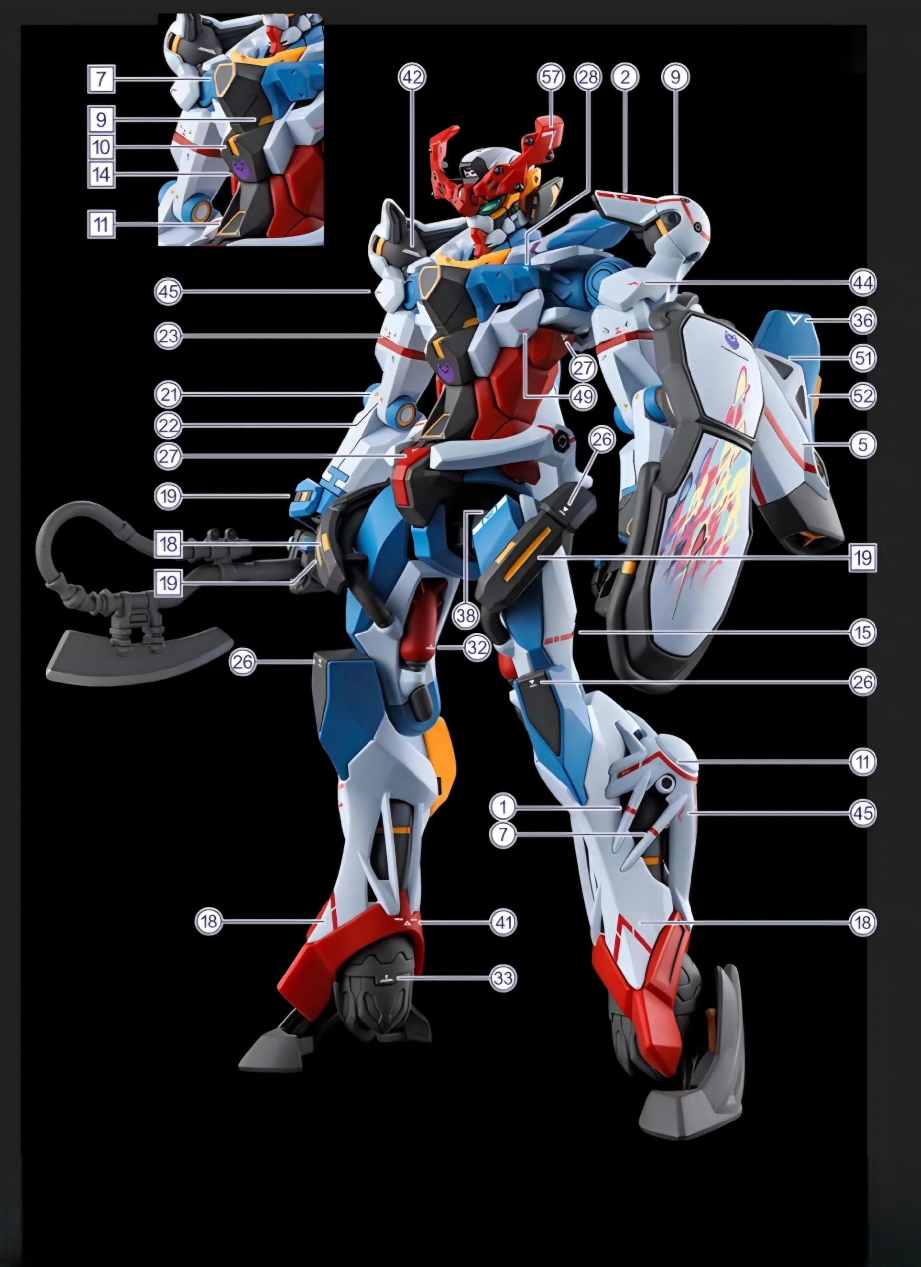 Amazon | ガンダム GQuuuuuuX シリーズ 専用 水転写式デカール 蛍光