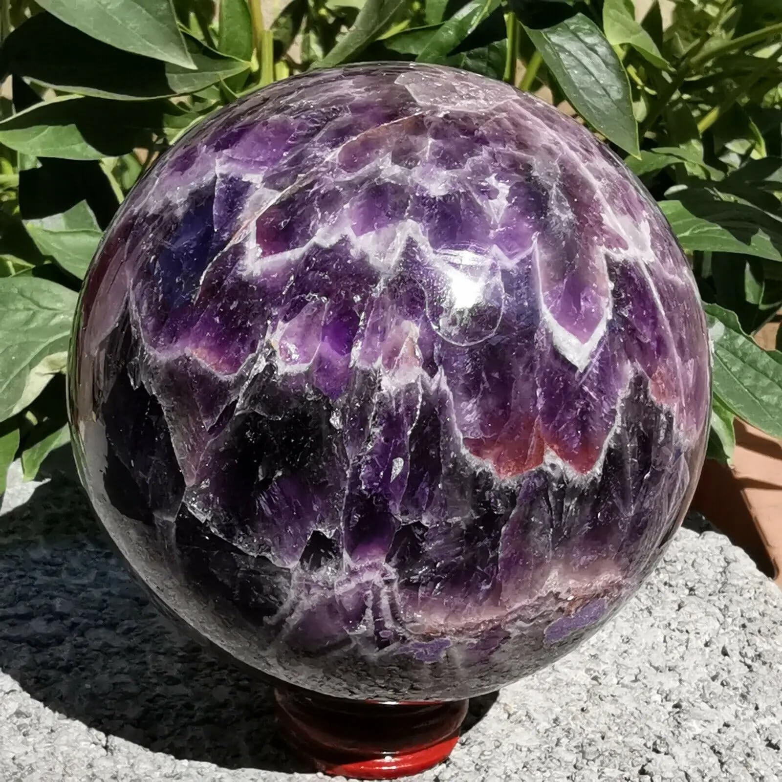 SSOPTMCB Dreamy Amethyst Sphere Quartz Crystal Ball Ornaments (Size : 150-200g) Gemstone Stone