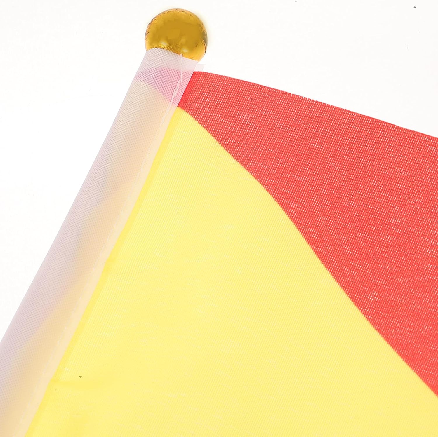 6pcs Commanding Safety Signal Flags with Thick Wooden Poles, 20x30cm Red-yellow and White-blue Training Flags Set for Sports Events, Fan Cheering, and Racing Conduct
