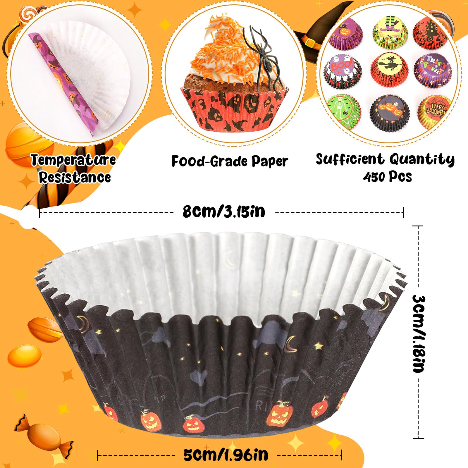 Halloween Cupcake Liners - Image 2