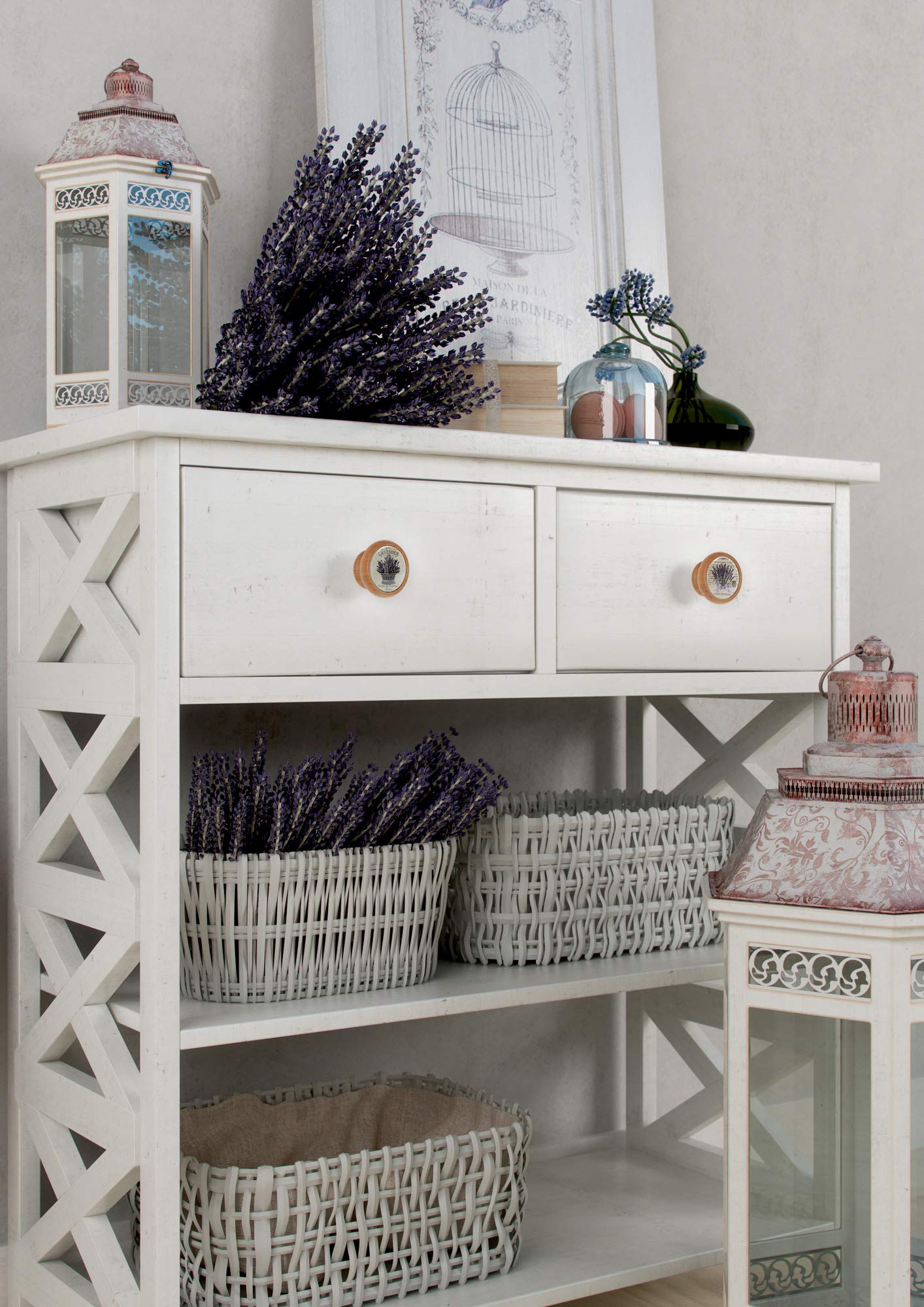 Pomello Per Mobili In Metallo Stile Shabby Chic - Bottoncino Vintage 3cm Diametro Per Cassetti E Armadi - Foto 8