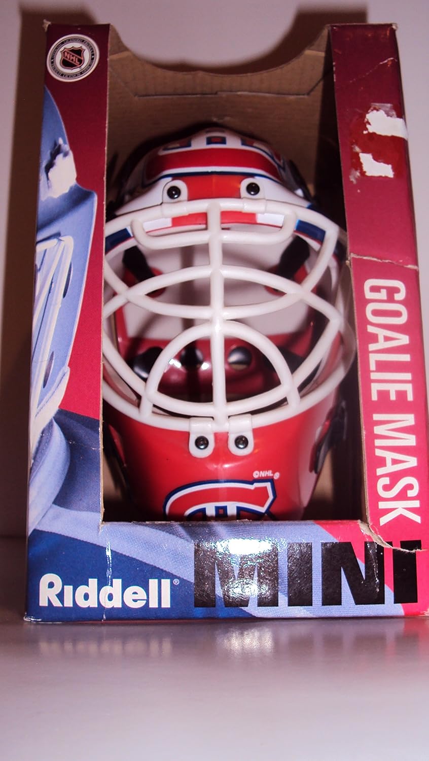 Riddell Montreal Canadiens Goalie Mask Mini Vintage