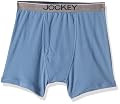 Jockey 8009 Men's Super Combed Cotton Rib Solid Boxer Brief with Ultrasoft and Durable Waistband (Pack of 2)