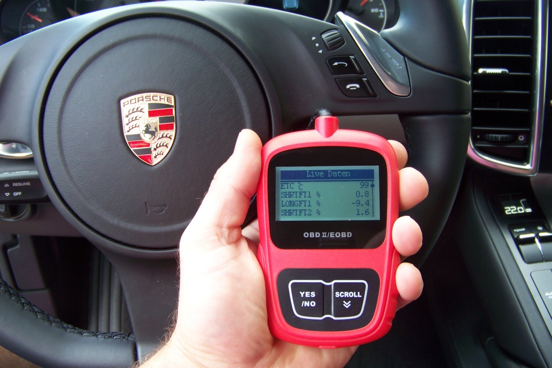 XXLTECH NX200 CAN Bus diagnostyczny skaner niemiecki OBD 2 OBD2, czerwony