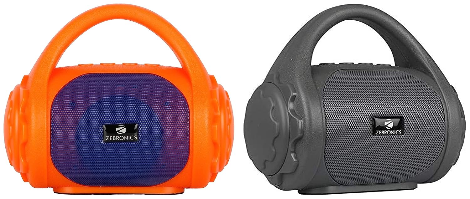 ZEBRONICS ZebCounty Bluetooth Speaker with Builtin FM Radio & Zeb