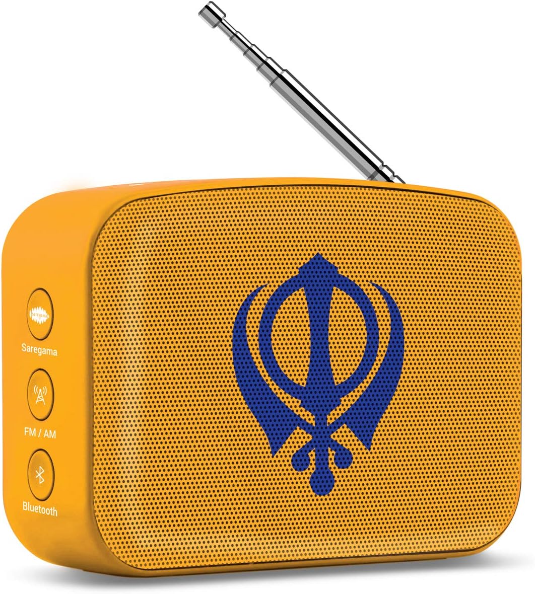 Saregama Mini Gurbani - Bluetooth Speaker (Saffron Orange)