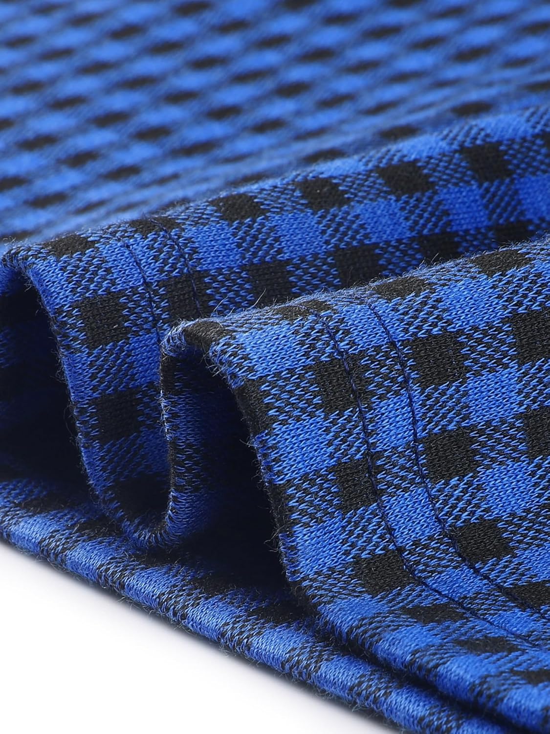 Allegra K Work Dress for Women Short Sleeve Vintage Houndstooth Above The Knee Dress - Image 5