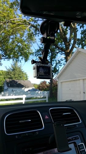 Miniatura 6 de Soporte con ventosa Sametop para Gopro Hero 5, 4, sesión, 3+, 3, 2, 1 cámaras; perfecto para el parabrisas y vidrio del auto.