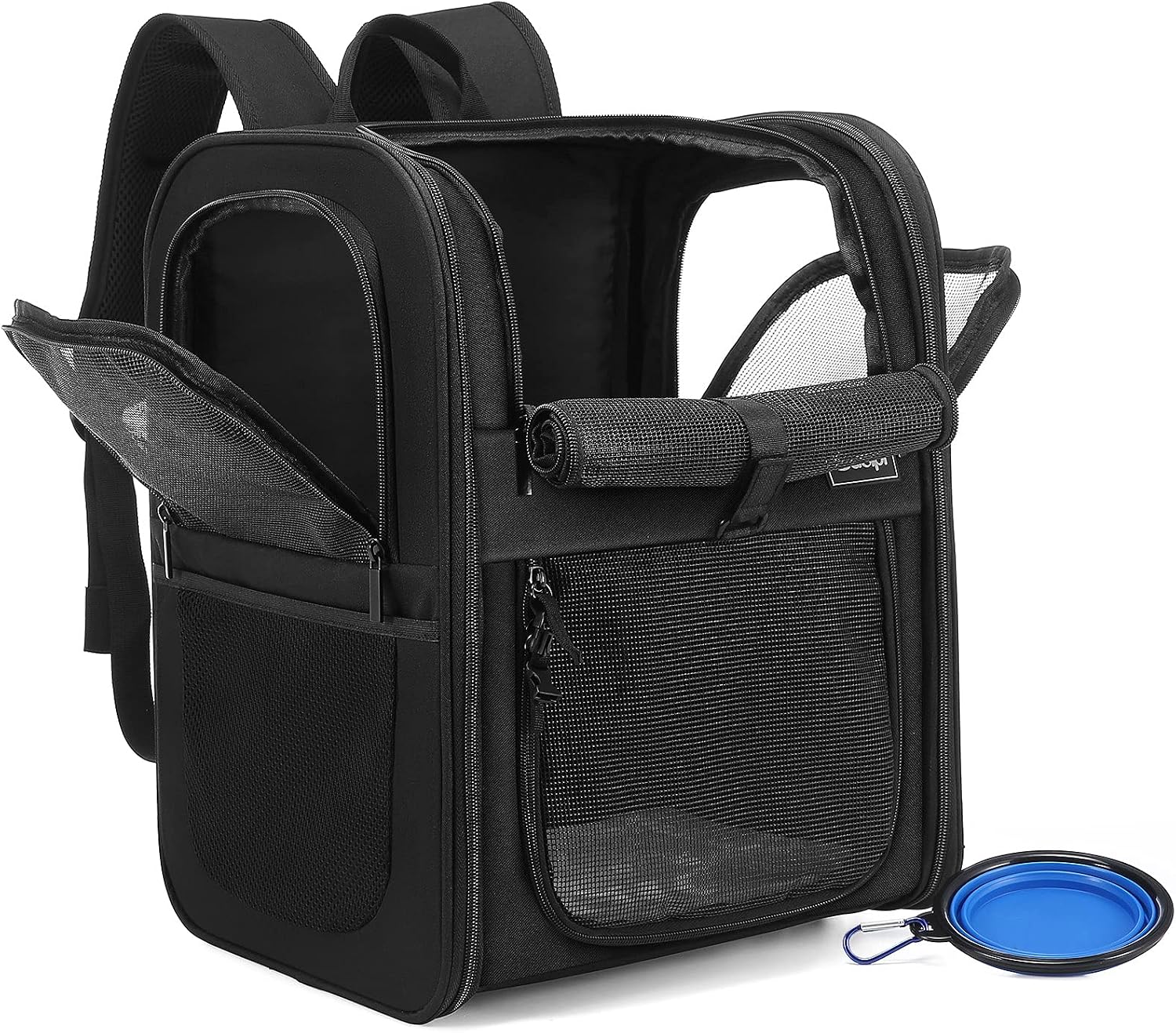 Sucipi Pet Carrier Backpack for Medium/Large Cats and Dogs Puppies,Dog Backpack Carrier with Ventilated Design Safety Zipper Buckle…
