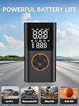 Gonfleur de pneus Portable Air Compresseur, pompe à vélo avec jauge et USB Charger la sortie, 150PSI Gonfleur de pneus portable pour motos Motos Balles de scooter