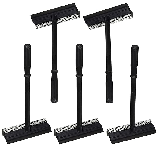 Black Duck Brand Set of 5 Window and Windshield Cleaning Sponge and Rubber Squeegees