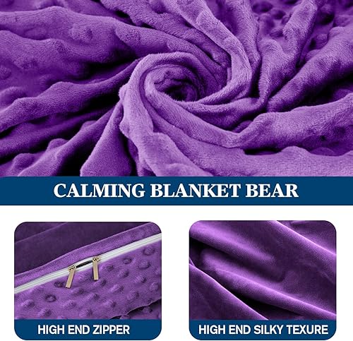 Vista 167 de yescool - Manta con peso, 10 libras, fresca, transpirable, con cuentas de cristal prémium, lavable a máquina, para dormir, 90-110 libras, 41 x 60