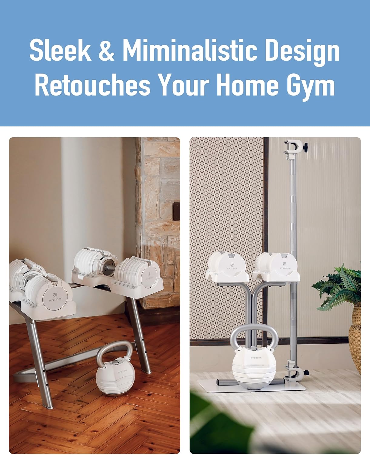 BYZOOM FITNESS Adjustable Kettlebell 30lb/40lb Weight Training Fitness Exercise Full Body Workout 5 in 1 for Home Gym Beginners Woman - Image 6